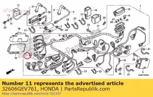 honda 32606GEV761 capuchon, factice (4p) (rouge) - La partie au fond