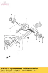 yamaha 5HEE16351000 piston (0,25 mm o / s - La partie au fond