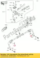 132BA0512, Kawasaki, bout-flens-klein, 5x12 kvf750 kawasaki  brute force kvf z 650 750 800 2012 2013 2014 2015 2016 2017 2018 2019 2020 2021, Nieuw