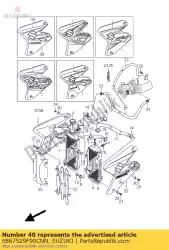 Here you can order the tape,radiator c from Suzuki, with part number 6867529F90CNN: