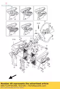 suzuki 6867529F90CNN ruban, radiateur c - La partie au fond