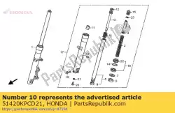 geval, r. Bodem van Honda, met onderdeel nummer 51420KPCD21, bestel je hier online: