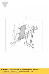 Ici, vous pouvez commander le film protecteur rad capot auprès de Triumph , avec le numéro de pièce T2100328: