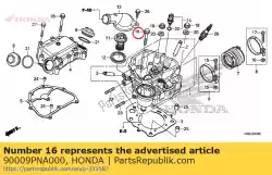 Aquí puede pedir perno, brida, 8x55 de Honda , con el número de pieza 90009PNA000: