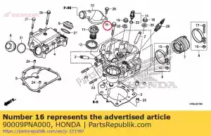 Honda 90009PNA000 parafuso, flange, 8x55 - Lado inferior