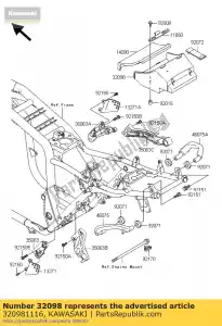 Kawasaki 320981116 case-tool - Bottom side