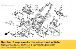 kraag b, eng hangen van Honda, met onderdeel nummer 50193MGSD30, bestel je hier online: