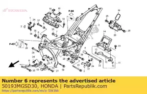 Honda 50193MGSD30 collar b,eng hang - Bottom side