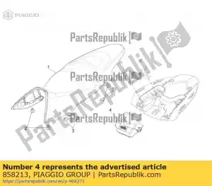 Piaggio Group 858213 cubrir - Lado inferior