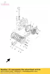 Aqui você pode pedir o parafuso cabeça de panela em Yamaha , com o número da peça 9015705X1200: