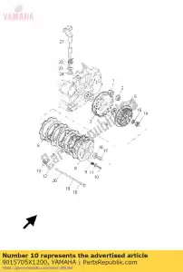 yamaha 9015705X1200 parafuso cabeça de panela - Lado inferior