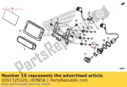 Ici, vous pouvez commander le vis, taraudage, 5x14 (po) auprès de Honda , avec le numéro de pièce 9391325320: