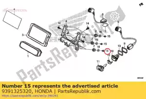 Honda 9391325320 vis, taraudage, 5x14 (po) - La partie au fond