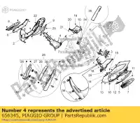 656345, Piaggio Group, rechter middenkap piaggio beverly bv zapm69 zapm69200 zapm69300, zapm69400 zapma20s zapma210 zapma2100 zapma2200 125 300 350 2010 2012 2014 2015 2016 2017 2018 2019 2020 2021 2022, Nieuw