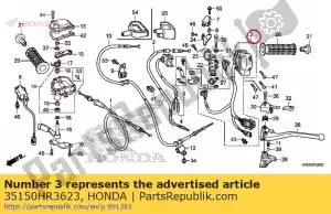 honda 35150HR3623 zespó? prze??cznika, o?wietlenie i rozrusznik silnika - Dół