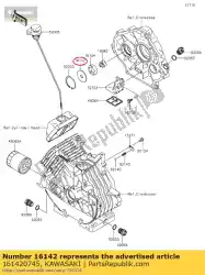 Here you can order the 01 cover-pump from Kawasaki, with part number 161420745: