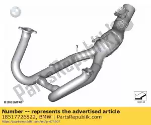 BMW 18517726822 uszczelka wydechu (do 08/2016) - Dół