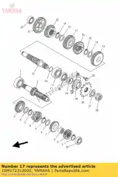 Qui puoi ordinare ingranaggio, 3a ruota (26t) da Yamaha , con numero parte 1SM172312000: