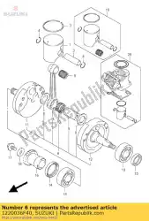 Here you can order the crankshaft assy from Suzuki, with part number 1220036F40: