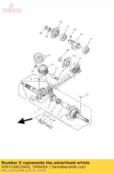 Aqui você pode pedir o pino, manivela 1 em Yamaha , com o número da peça 5H0116810000: