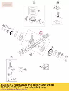 ktm 90630018000 krukas cpl. - Onderkant