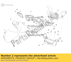 Aprilia AP8268079, Painel de instrumentos. cinza, OEM: Aprilia AP8268079