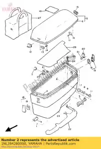 Yamaha 1NL284280000 seal 1 - Bottom side