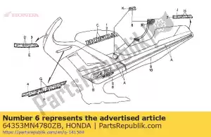 Honda 64353MN4780ZB streep, l. * type 2 * - Onderkant