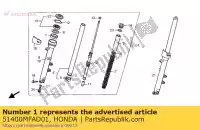 51400MFAD01, Honda, ensemble de fourche., r. fr. honda cbf cbfa cbfs cbft cbfsa cbfta 1000, Nouveau