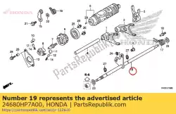 spindel comp., versnellingspook van Honda, met onderdeel nummer 24680HP7A00, bestel je hier online: