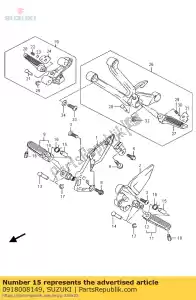 suzuki 0918008149 espaciador - Lado inferior