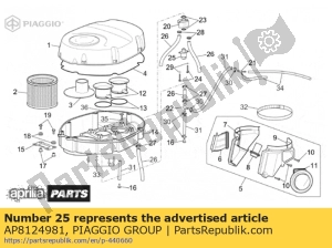 aprilia AP8124981 regulator engine - Onderkant