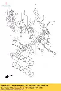 Suzuki 5930033881 afdichtingsset, zuiger - Onderkant