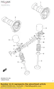 suzuki 1289235G00162 cale, poussoir - La partie au fond