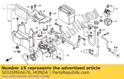 deksel, accubak van Honda, met onderdeel nummer 50326MEA670, bestel je hier online: