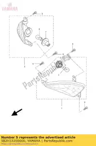 yamaha 5B2H33200000 fr., luce lampeggiante assy 2 - Il fondo