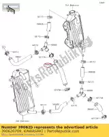 390620709, Kawasaki, hose-cooling,cylinder-fi kawasaki kx  f kx450f 450 , New