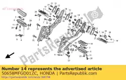 Here you can order the no description available at the moment from Honda, with part number 50658MFGD01ZC: