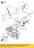 132510026, Kawasaki, rod-assy-verbinding vn1700c9f kawasaki vn vulcan 1700 2009 2010 2011 2012 2013 2014 2015 2016, Nieuw