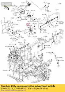 kawasaki 130BA1022 01 bolt-flanged,10x22 - Bottom side