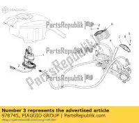 978745, Piaggio Group, tubo del carburante. cpl. moto-guzzi griso griso s e zgulsg01 zgulsu02 1200 2007 2015 2016 2017, Nuovo