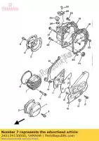 2AX154150000, Yamaha, copertura, generatore yamaha fz xj 600, Nuovo