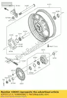 420331213, Kawasaki, zespó? sprz?g?a, rr piasta zx600-j1 kawasaki z zx zxr 600 750 900 1000 1991 1992 1993 1994 1995 1996 1997 1998 1999 2000 2001 2002 2003 2004 2005 2006 2007 2008 2009, Nowy