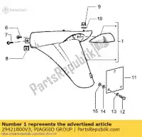 29421800V3, Piaggio Group, garde arrière vespa 4t et 50 1997 1998 2002, Nouveau