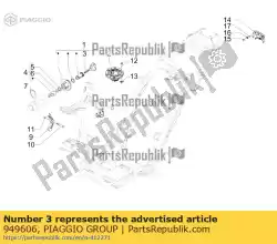 Ici, vous pouvez commander le clé taillée auprès de Piaggio Group , avec le numéro de pièce 949606:
