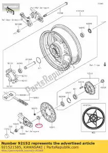 kawasaki 921521585 ko?nierz 20x35x18 zr800ad - Dół