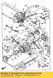 Qui puoi ordinare gruppo carburatore 1 da Yamaha , con numero parte 3LD149010000: