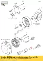 260311546, Kawasaki, arnês zx1400edf kawasaki  zzr 1400 2014 2015 2016 2017 2018 2019 2020 2021, Novo