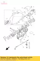 5EUF477G0100, Yamaha, embleem 3 yamaha yh 50 2005 2006, Nieuw