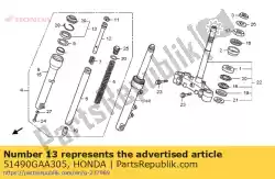 afdichtset, fr. Vork van Honda, met onderdeel nummer 51490GAA305, bestel je hier online: